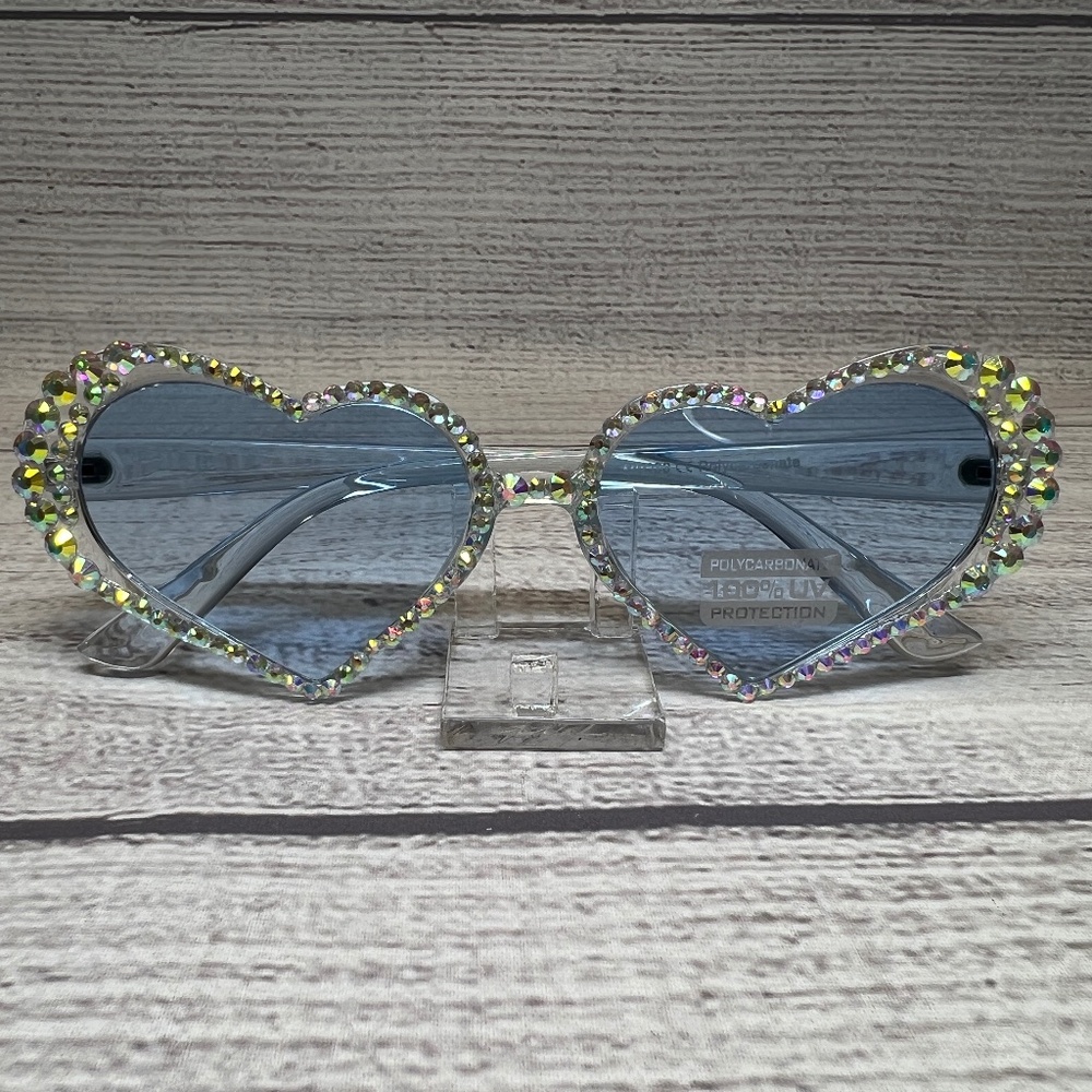 Heart Shape Bling Sunglasses (8226512)
